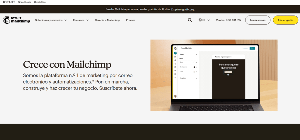 herramientas de marketing digital mailchimp